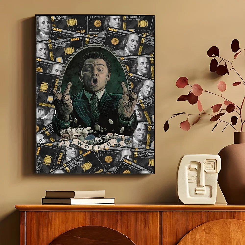 Jordan Belfort Wolf Of Wall Street Dollar Bill Poster