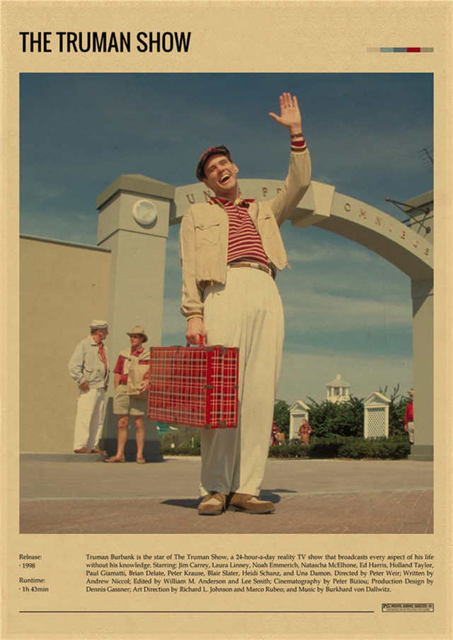The Truman Show Jim Carrey Minimalist Movie Poster