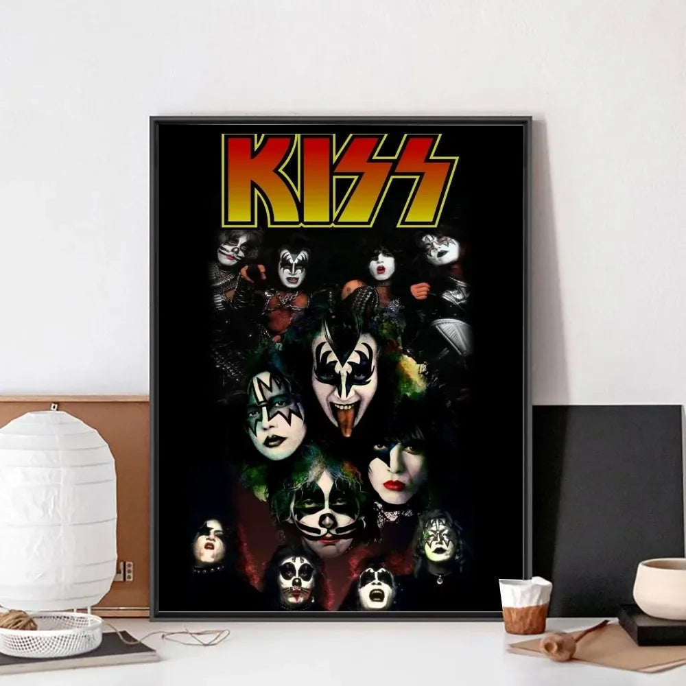 Kiss Band Rock Wall Art Poster
