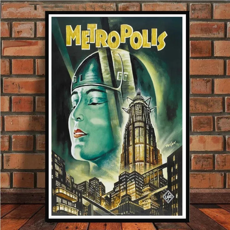 Metropolis Vintage Sci-Fi Movie Poster