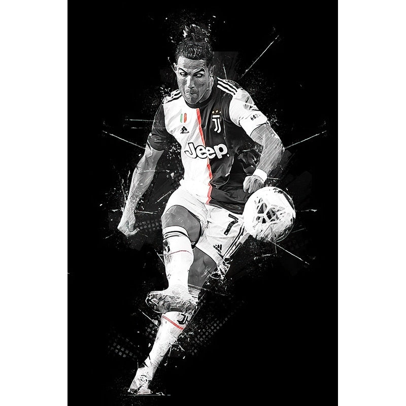 Cristiano Ronaldo Kick Futbol Football Soccer Poster