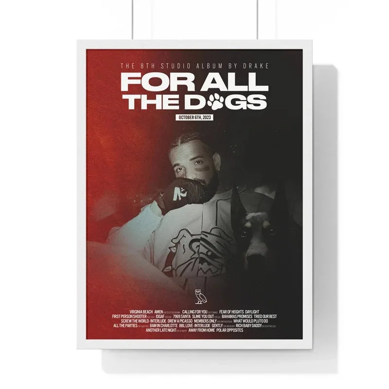 Drake For All The Dogs Wall Art Poster