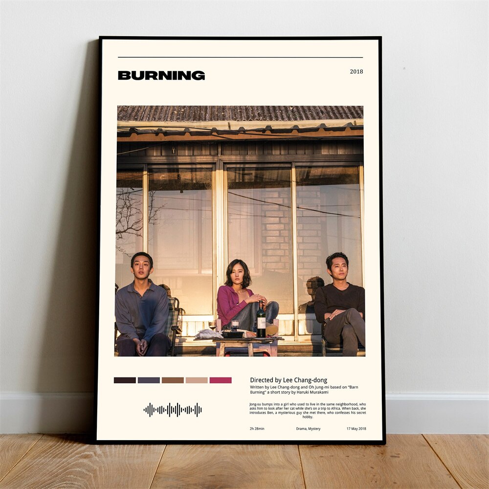 Burning Ben Shin & Lee Minimalist Movie Poster