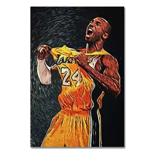Kobe Bryant Jersey NBA Legend Poster