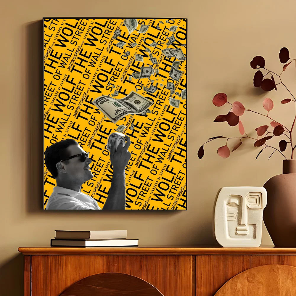 Jordan Belfort Throwing Money Wolf Of Wall Street Poster
