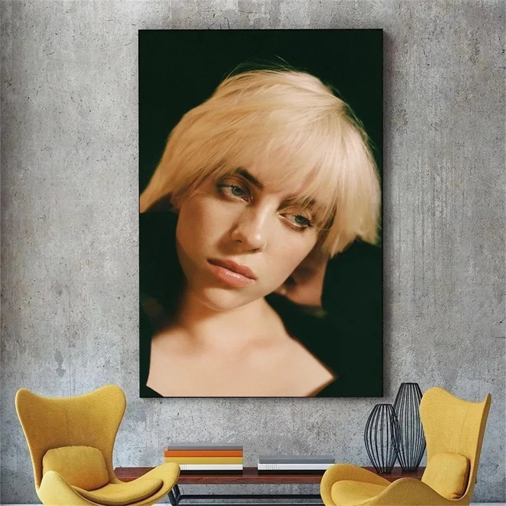 Billie Eilish Blonde Portrait Poster