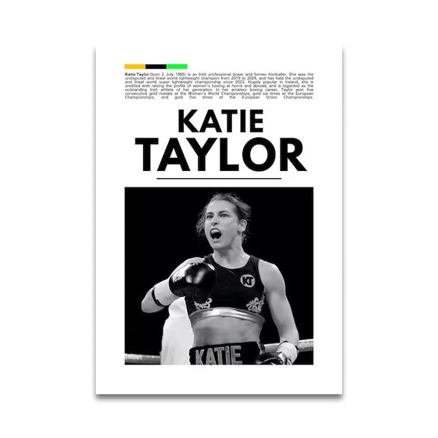 Katie Taylor Minimalist Boxing Poster