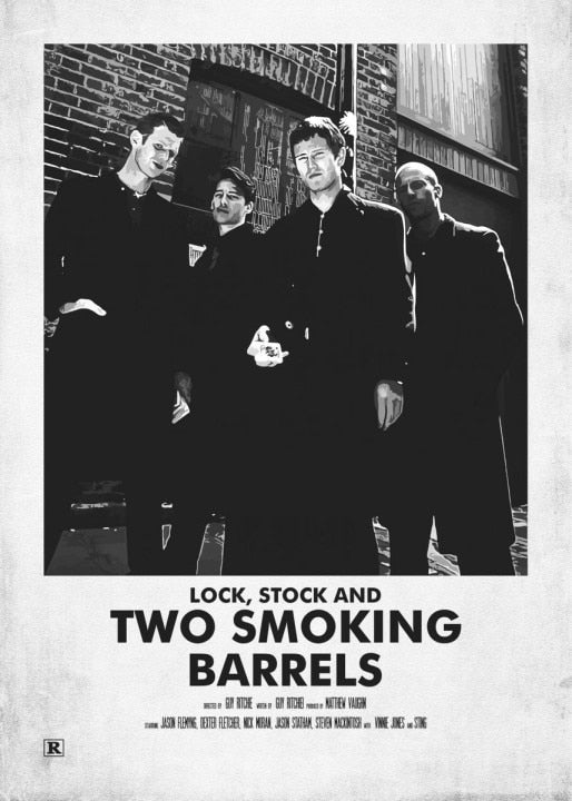 Lock Stock and Two Smoking Barrels Minimalist Movie Poster