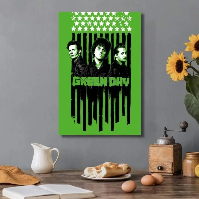Green Day Band Wall Art Poster