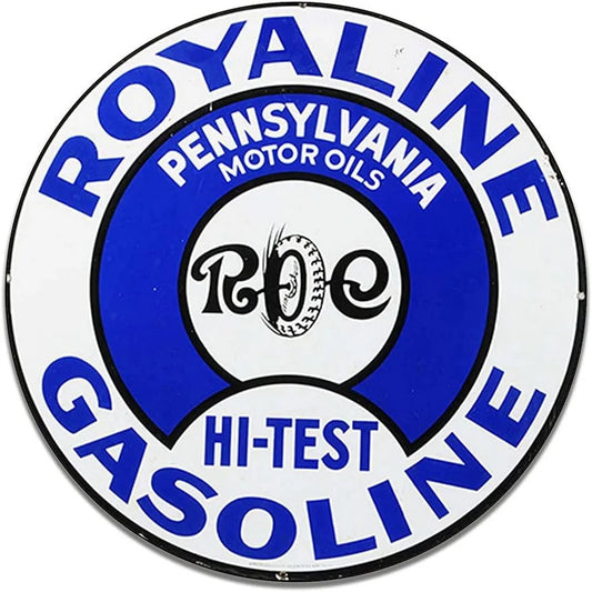 Royaline Gasoline Vintage Garage Metal Sign Poster