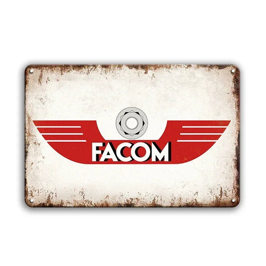 Facom Rustic Man Cave Garage Metal Sign Poster
