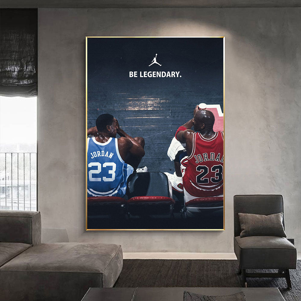 Michael Jordan Be Legendary UNC Bulls Motivational Poster
