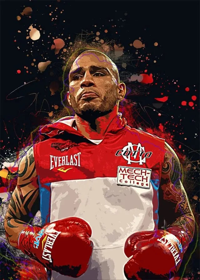 Miguel Cotto Painting Boxing Poster