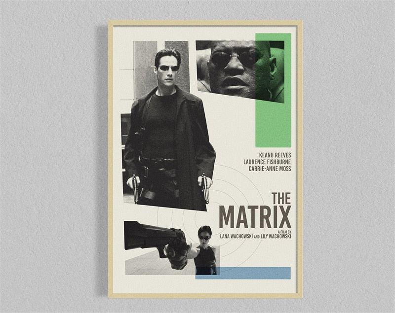 The Matrix Minimalist Movie Wall Art Poster