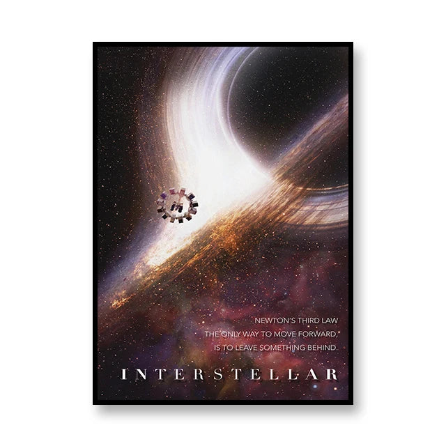 Interstellar Newton's Third Law Movie Poster