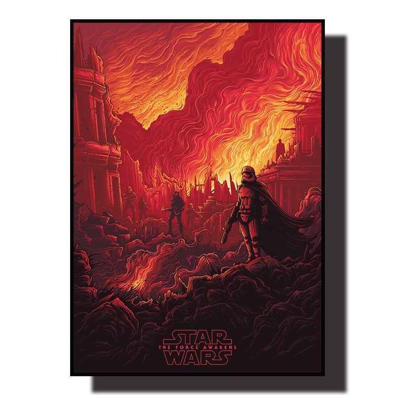 Star Wars The Force Awakens Movie Artwork Poster