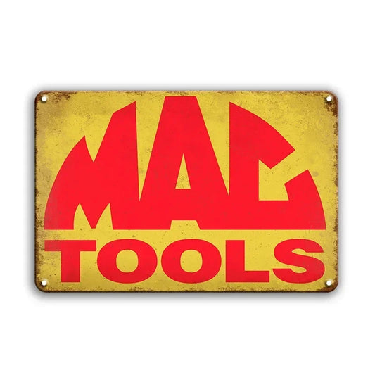 Mac Tools Rustic Man Cave Garage Metal Sign Poster