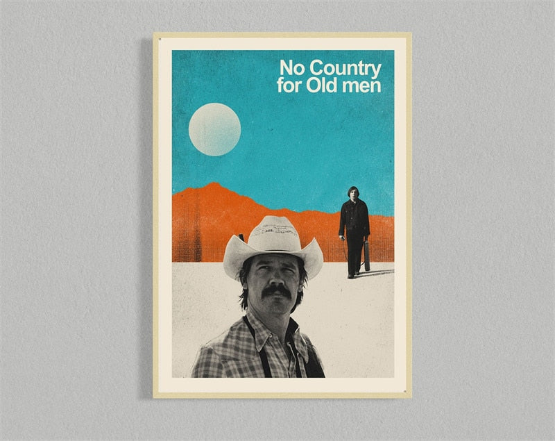 No Country For Old Men Minimalist Movie Wall Art Poster