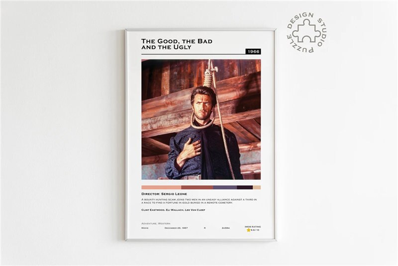 The Good The Bad and The Ugly Minimalist Wall Art Poster