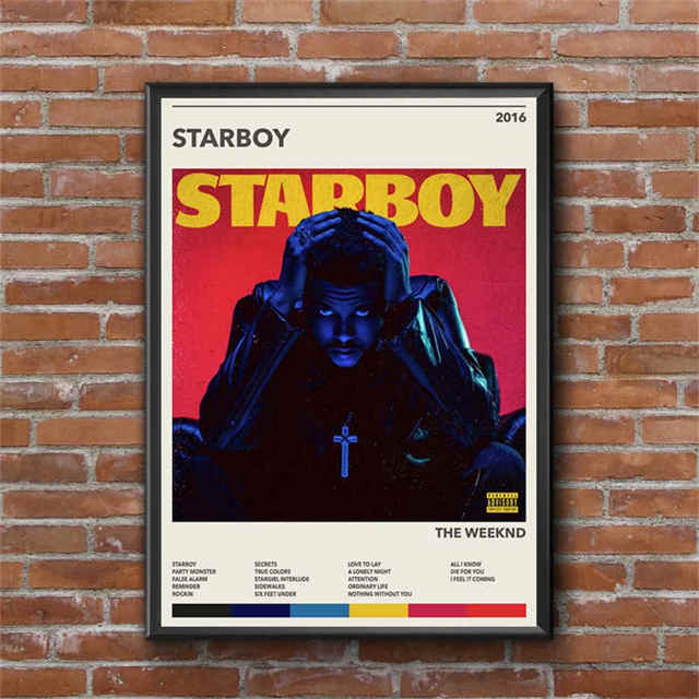 The Weeknd Starboy Album Cover Poster