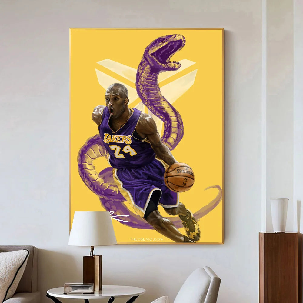 Kobe Bryant Mamba Wall Art Poster