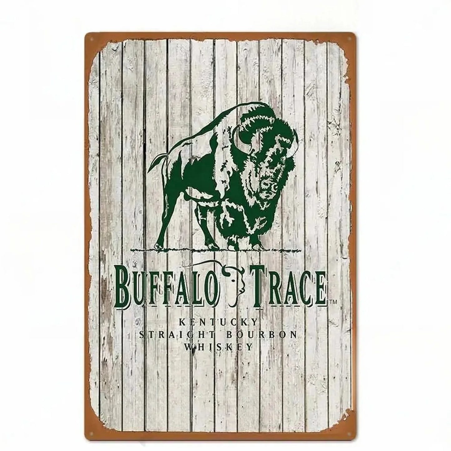Buffalo Trace Bourbon Vintage Bar Brand Metal Sign Poster