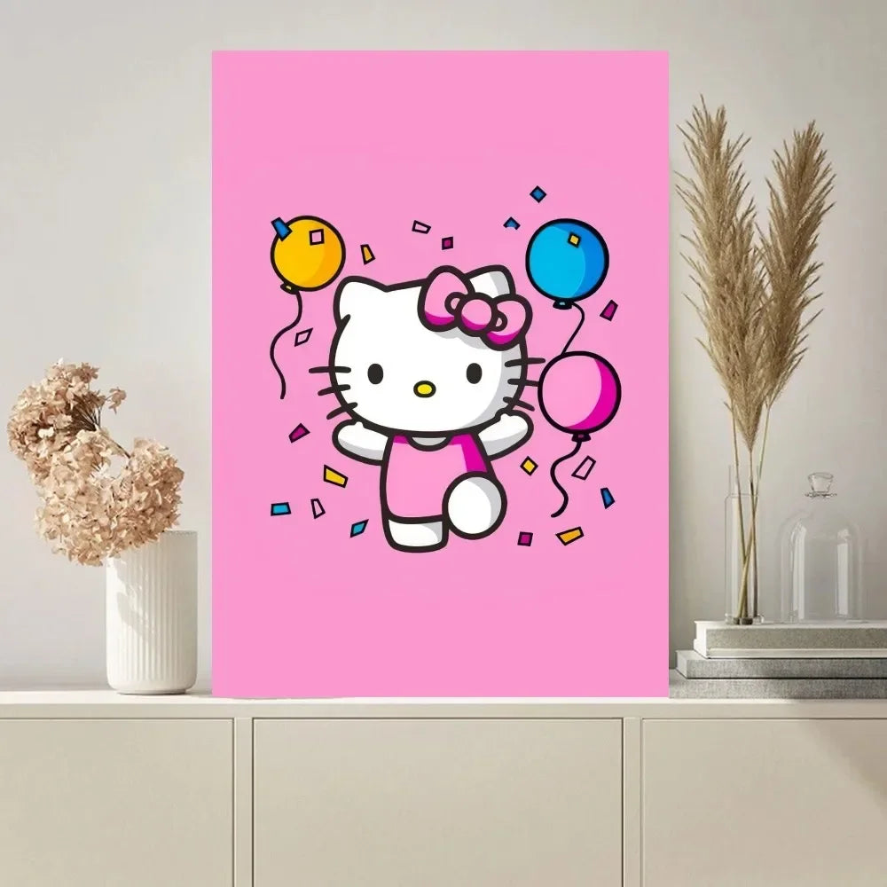Hello Kitty Balloons Poster
