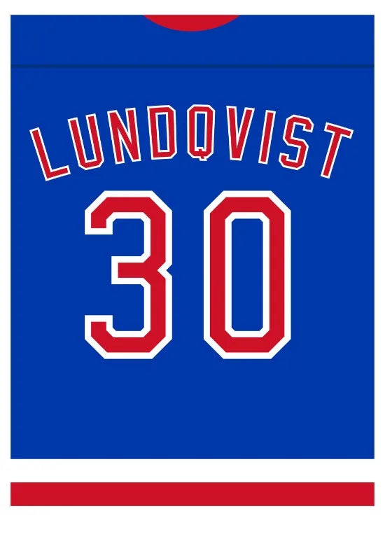 Henrik Lundqvist Blue Jersey Poster