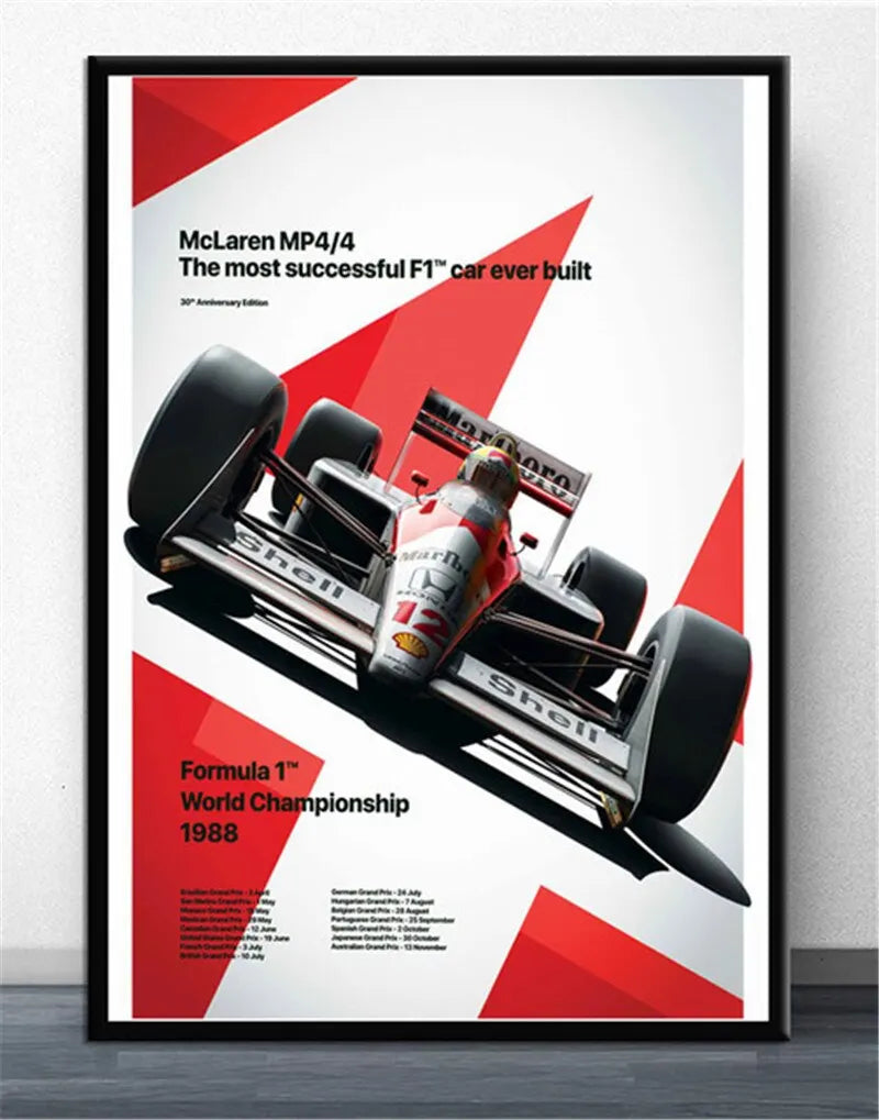Mclaren Mp4/4 Formula 1 Poster