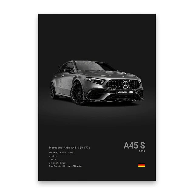 Mercedes AMG A45 S Car Poster