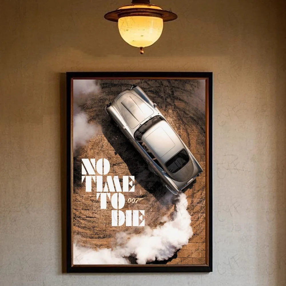 No Time To Die Movie Aston Martin James Bond Poster