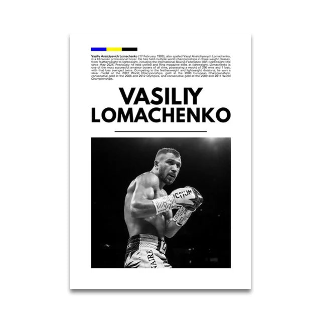 Vasiliy Lomachenko Minimalist Boxing Poster