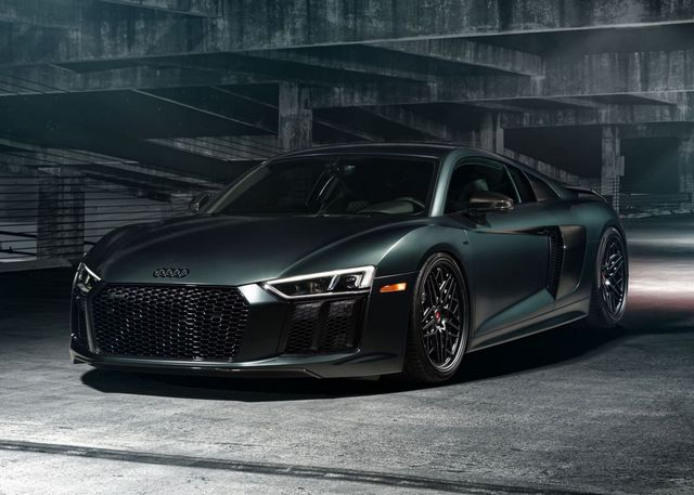 Audi Dark Green Car Poster