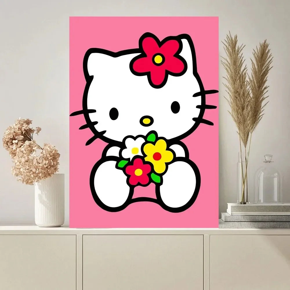 Hello Kitty Pink Wall Art Poster