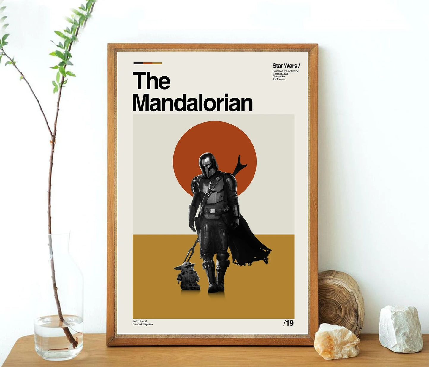 Starwars The Mandalorian Minimalist Poster