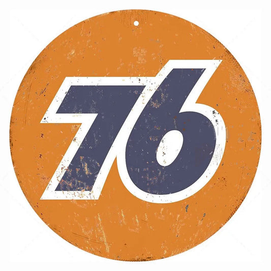 76 Oil Vintage Mechanic Shop Garage Decor Metal Sign Poster