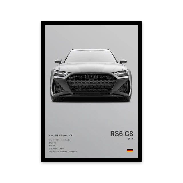 Audi RS6 C8 Car Poster