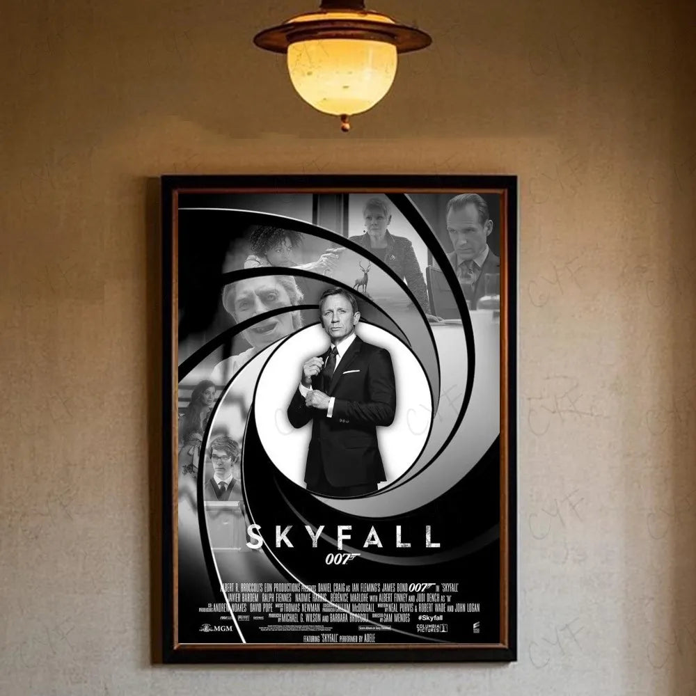 Skyfall Movie James Bond Gun Barrel Poster
