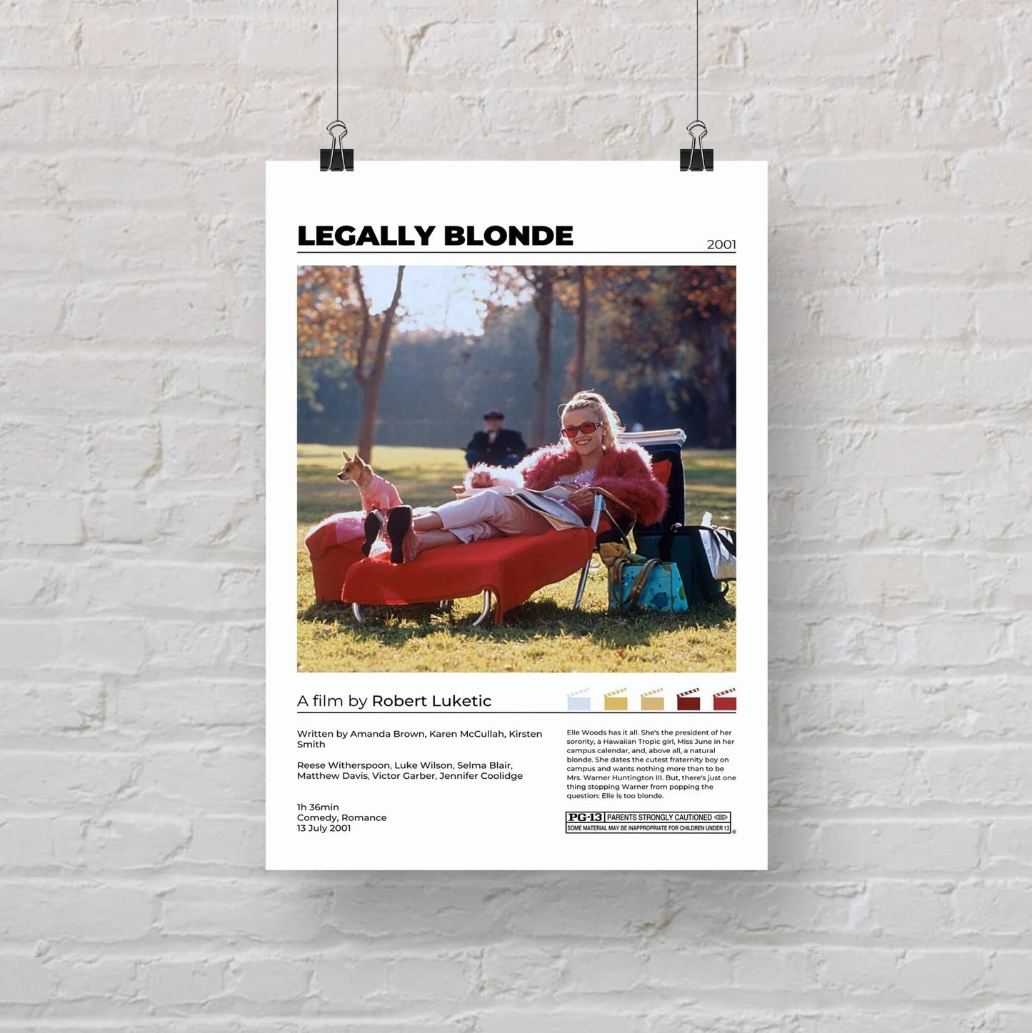 Legally Blonde Minimalist Movie Poster