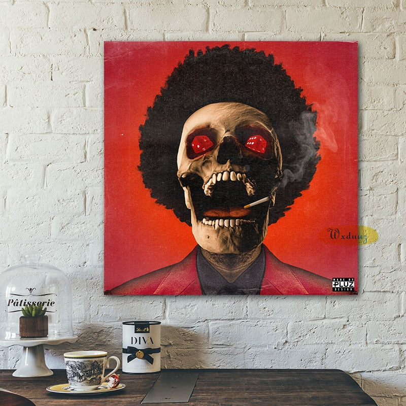 The Weeknd Skeleton Poster