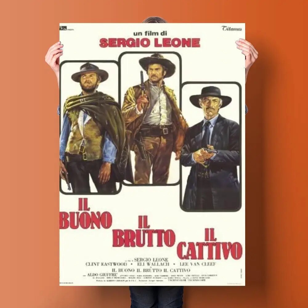 Il Buono Il Bruto Il Cattivo The Good The Bad and The Ugly Italian Poster