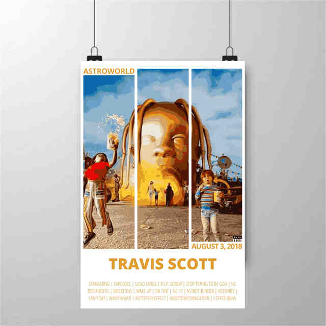 Travis Scott Astroworld Poster – Aesthetic Wall Decor