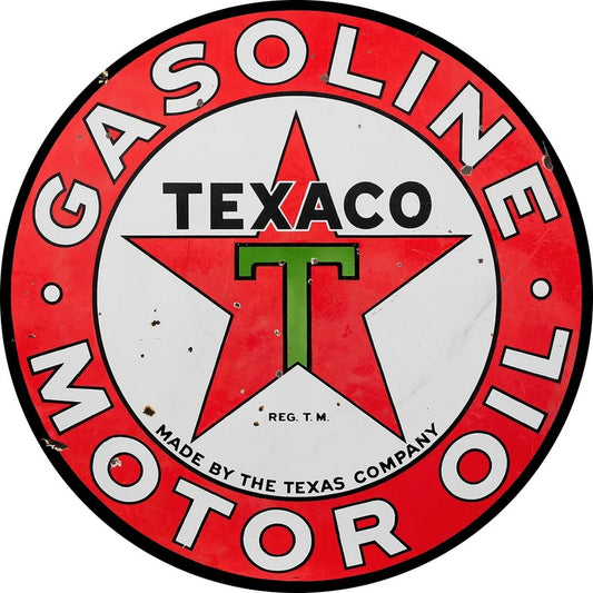 Texaco Gas Vintage Garage Metal Sign Poster