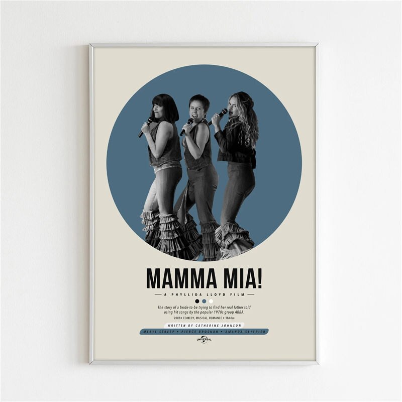 Mama Mia! Minimalist Movie Poster