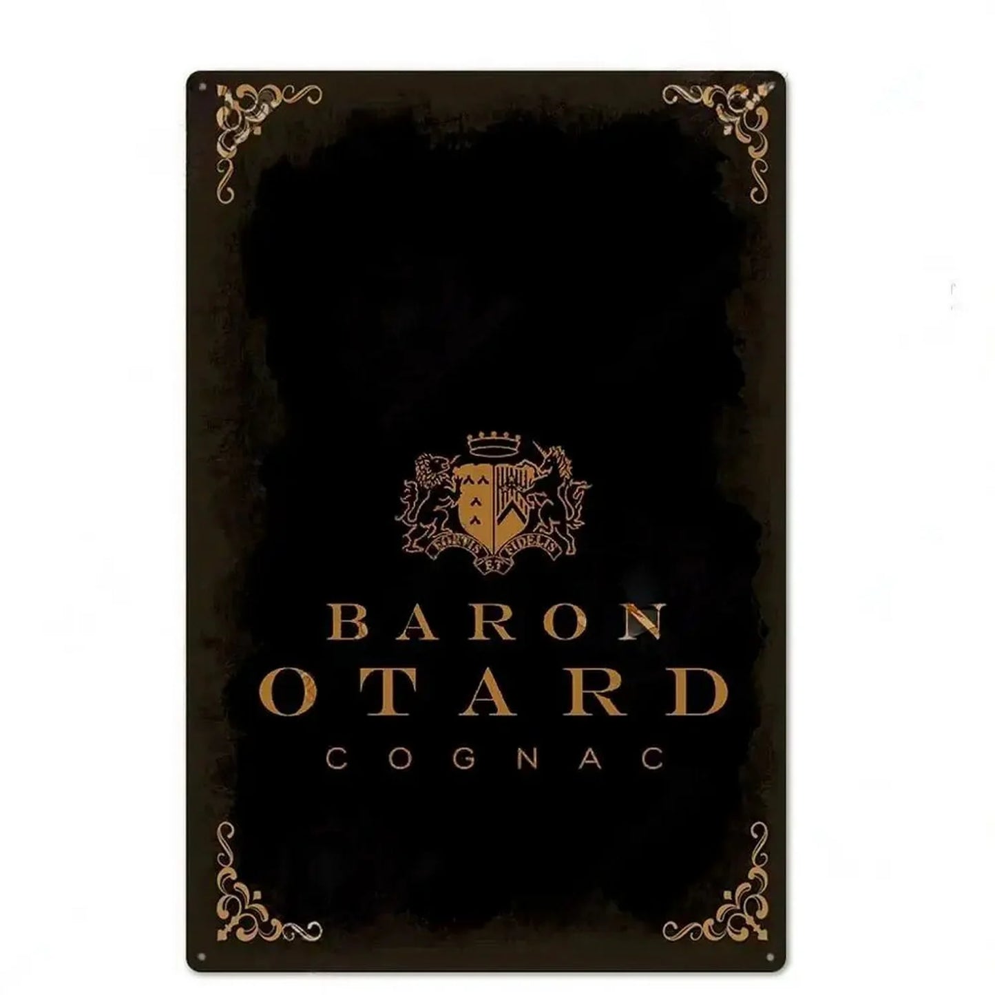 Caron Otard Cognac Vintage Bar Brand Metal Sign Poster