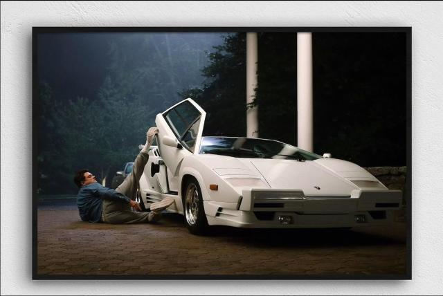 Jordan Belfort Leonardo Dicaprio Ferarri Scene The Wolf Of Wall Street Poster