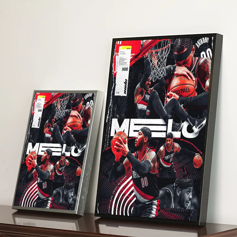 Carmelo Anthony Melo Trail Blazers Poster