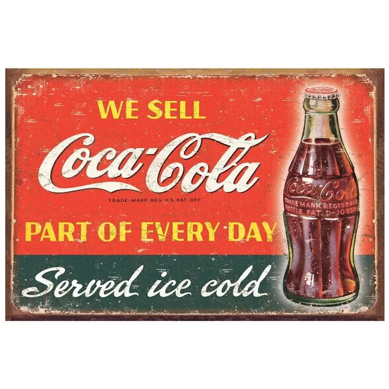 We Sell Coca-Cola Vintage Ad Metal Sign Poster