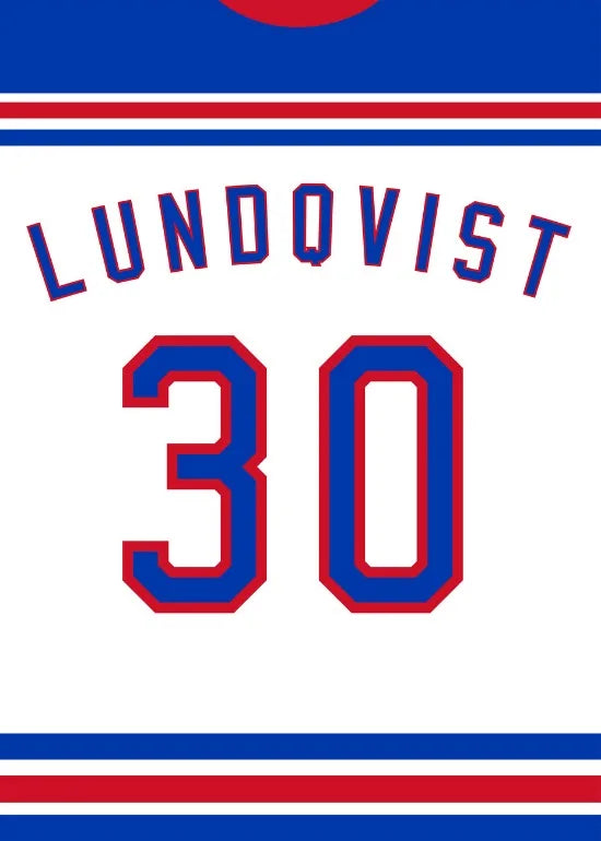 Henrik Lundqvist White Jersey Poster