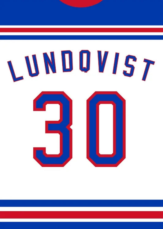 Henrik Lundqvist White Jersey Poster
